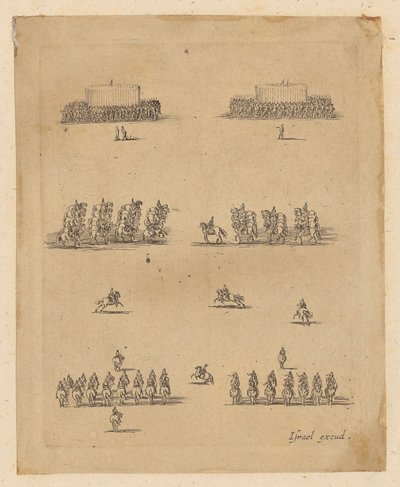 Unidades de infantaria e cavalaria de Stefano della Bella