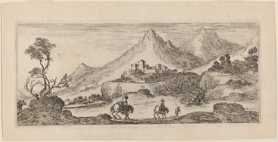 paisagem com castelo de Stefano della Bella