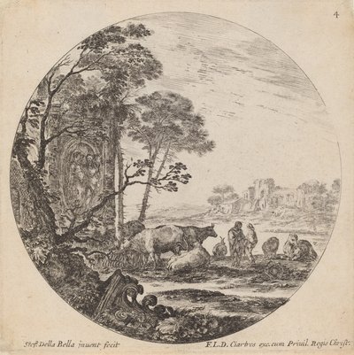 paisagem de Stefano della Bella