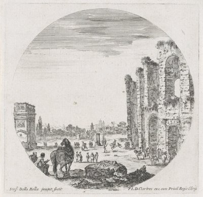 Paisagem com o Coliseu e o Arco de Constantino
Paysages et ruines de Rome (título da série)
Paysages et ruines de Rome (título da série) de Stefano della Bella
