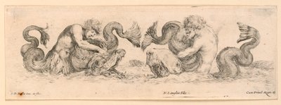 Ornamentos de frisos e folhagens de Stefano della Bella