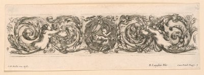Ornamentos de frisos e folhagens de Stefano della Bella