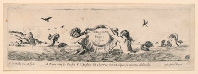 Ornamentos de frisos e folhagens de Stefano della Bella