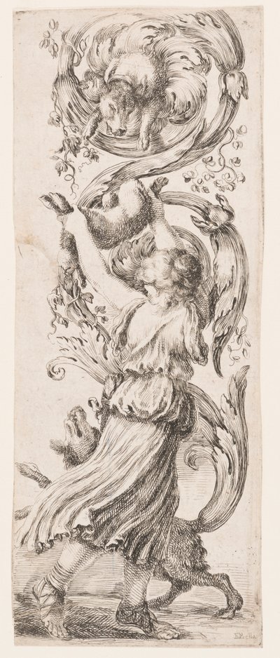 Ornamentos ou grotescos (ornamento grotesco) de Stefano della Bella