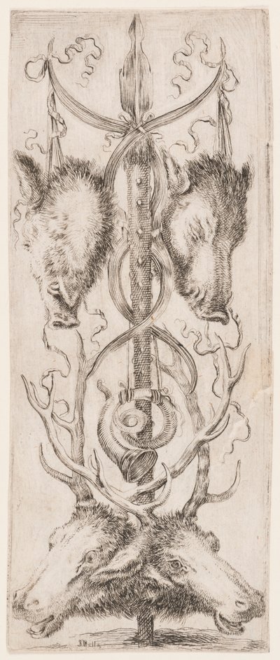 Ornamentos ou grotescos (ornamento grotesco) de Stefano della Bella