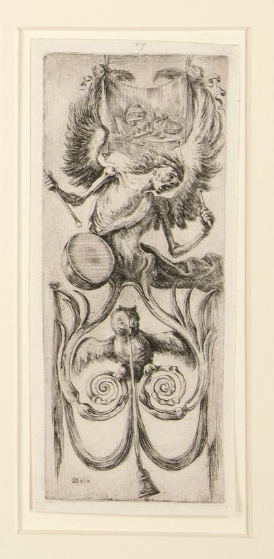 Ornamentos ou grotescos, conjunto de doze de Stefano della Bella