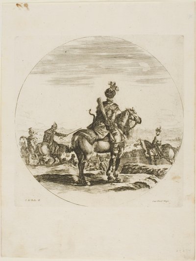 cavaleiro polonês de Stefano della Bella