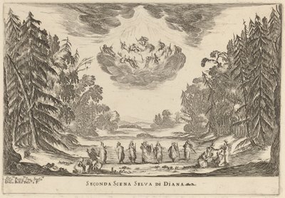 Segunda Cena A Floresta de Diana de Stefano della Bella