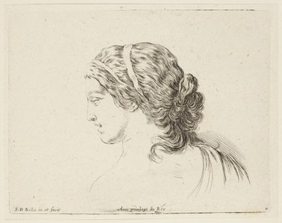 Estudo (I principii del disegno, 11) de Stefano della Bella