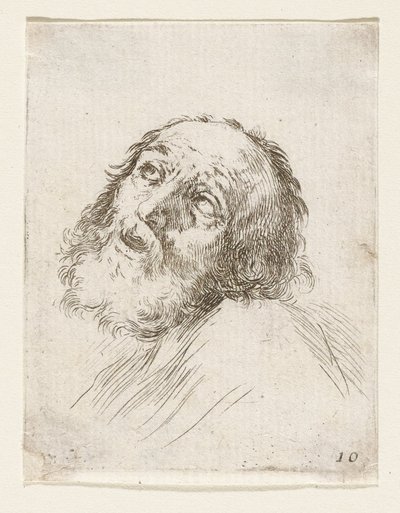 Cabeça de São Pedro penitente de Stefano della Bella