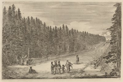 A Avenida das Fontes, provavelmente 1653. de Stefano della Bella