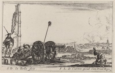 O canhão, c. 1641. de Stefano della Bella
