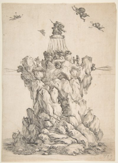 A Rocha de Éolo, 1652. de Stefano della Bella