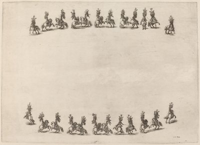 Vinte e quatro cavaleiros saltitantes de Stefano della Bella