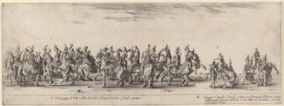 Vinte páginas e cinco cavalos turcos de Stefano della Bella