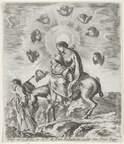 Voo para o Egipto de Stefano della Bella