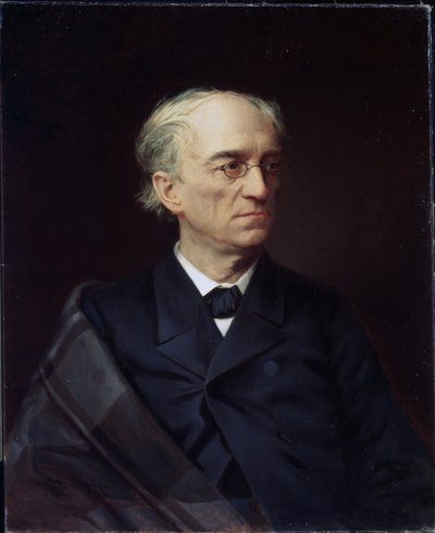 Retrato do poeta russo Fyodor Ivanovich Tyutchev (Theodore Tiouttchev ou Tioutchev de Stepan Fyodorovich Alexandrovsky