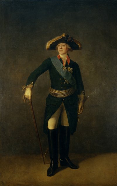 Retrato do imperador Paulo I da Rússia 1754-1801, 1797 de Stepan Semenovich Shchukin
