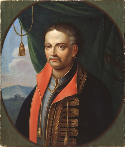 Retrato do Hetman Ivan Mazepa 1639-1709 de Stepan Zemlykov