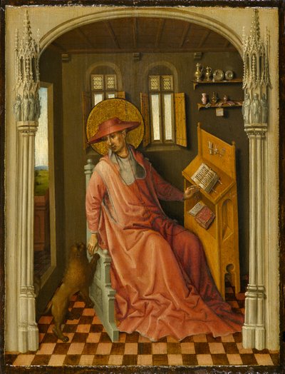 São Jerônimo em seu estudo, c.1440 de Stephan Lochner