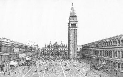 Piazza San Marco, Veneza, hoje de Stephen Conlin