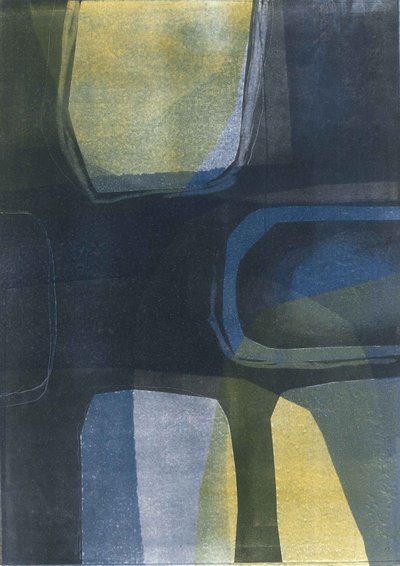 Arches Sun  Sea I, 2015 (monoprinta sobre papel) de Stephen Dow