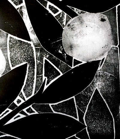 Árvore da Lua, 2016 (colagem monoprint) de Stephen Dow