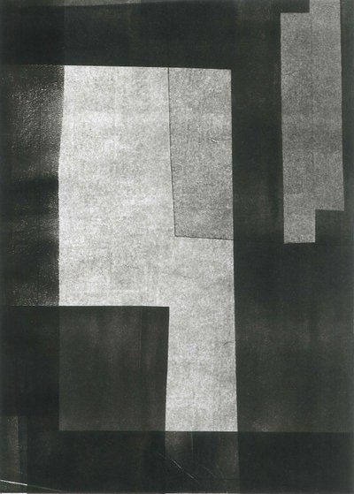 Nocturnus V, 2015 (mono-impressão sobre papel) de Stephen Dow