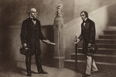 Gladstone and Disraeli, Beaconsfield (fotogravura) de Stephen James (after) Ferris