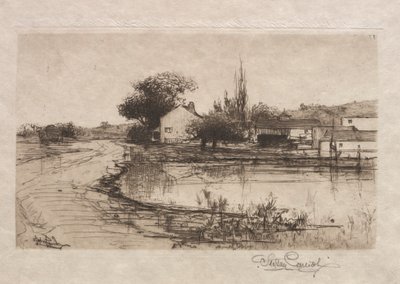 Esboço perto de Pittsfield, Massachusetts, 1887-1888. de Stephen Parrish