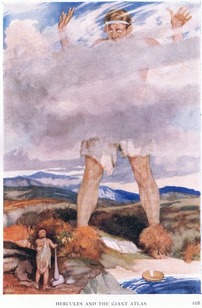 Hércules e o Atlas gigante de Stephen Reid