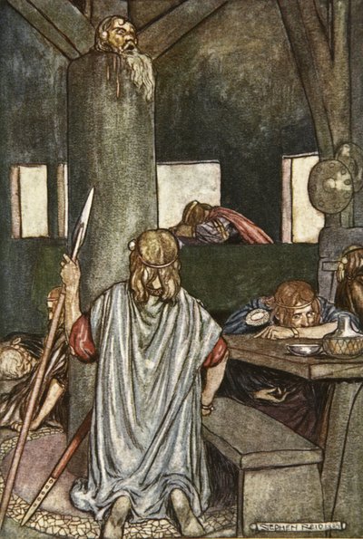 Sualtach desperta o Rei, ilustração de 