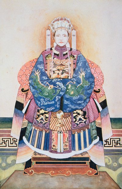 Tzu-Hsi, após um desenho chinês (aquarela sobre papel) de Stephen Reid