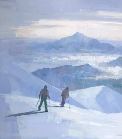 Viagem de esqui alpino de Steve Mitchell