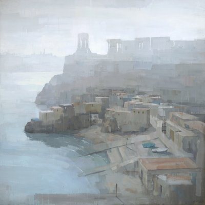 Cidade mediterrânica envolta em neblina de Steve Mitchell