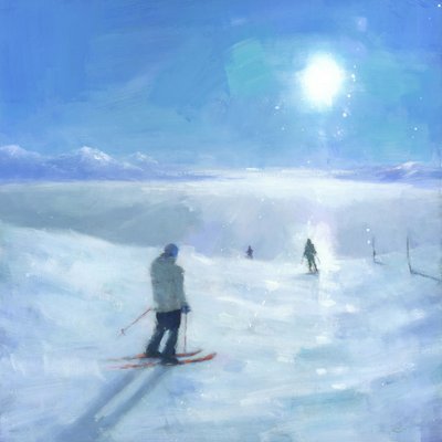 Esqui na Sunny Mountain de Steve Mitchell