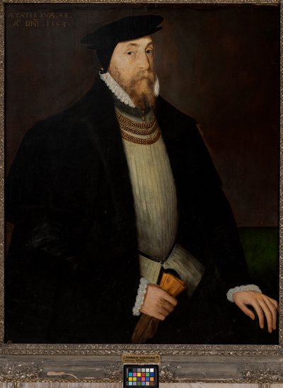 Sir Thomas Gresham (c. 1518-1579), c.1518-79 (óleo sobre painel) de Steven van der (attr. to) Meulen