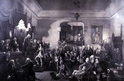 A Inauguração de Robert Burns (1759-96) como Poeta Laureado no Lodge, Canongate, Edimburgo de Stewart Watson