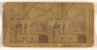 No convés do navio a vapor "Teutónico". de Strohmeyer and Wyman