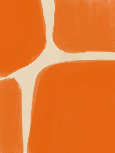 Formas abstratas em laranja de Studio Palette