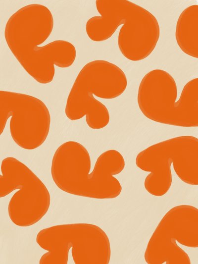 Formas abstratas em laranja de Studio Palette