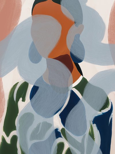 Retrato de uma mulher abstrata de Studio Palette