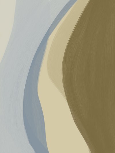 Curvas abstratas com tons terrosos de Studio Palette