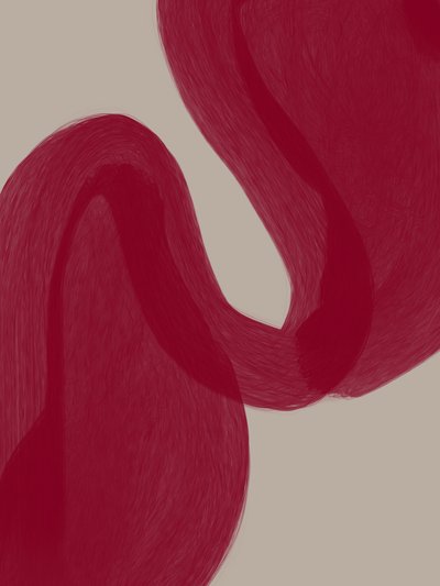 Curvas vermelhas sinuosas de Studio Palette