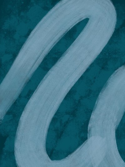 Linhas fluidas em azul-petróleo de Studio Palette
