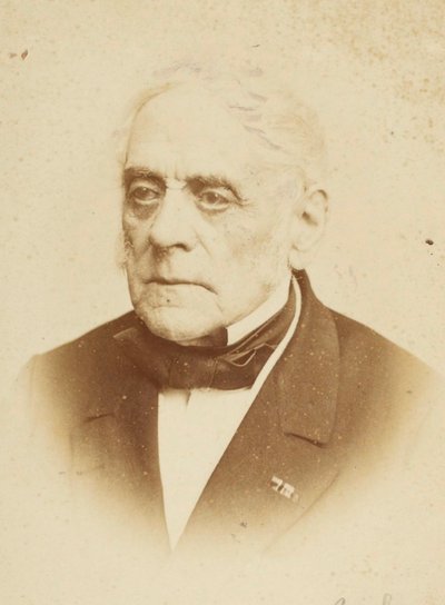 Daniel François Esprit Auber - Retrato do compositor Daniel-Francois-Esprit Auber (1782-1871), pelo estúdio de fotografia Reutlinger, Paris . Foto Albumina. Coleção Particular de Studio Reutlinger