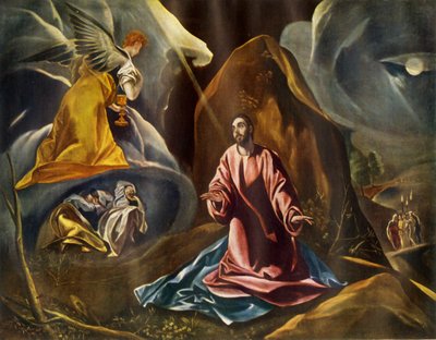 "A Agonia no Jardim do Getsêmani", 1590s, 1946. de Studio of El Greco