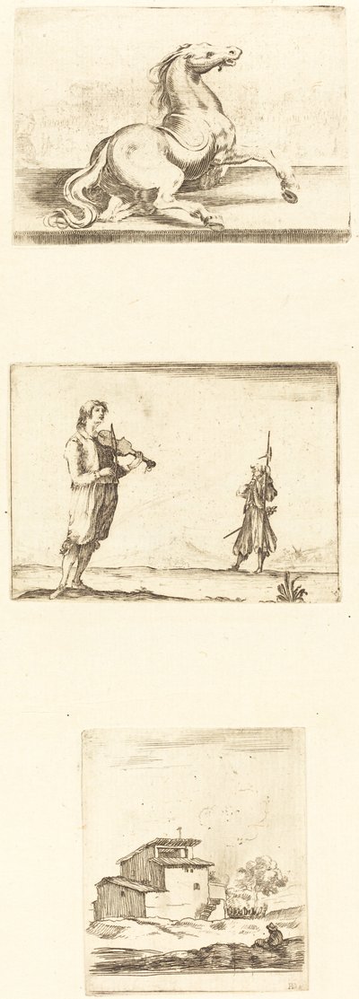 Folha de gravuras de Style of Jacques Callot