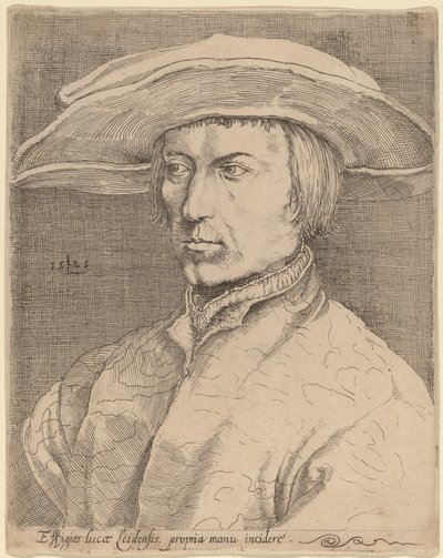 Auto-retrato de Style of Lucas van Leyden after Albrecht Dürer