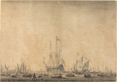 Marinha de Style of Willem van de Velde the Younger